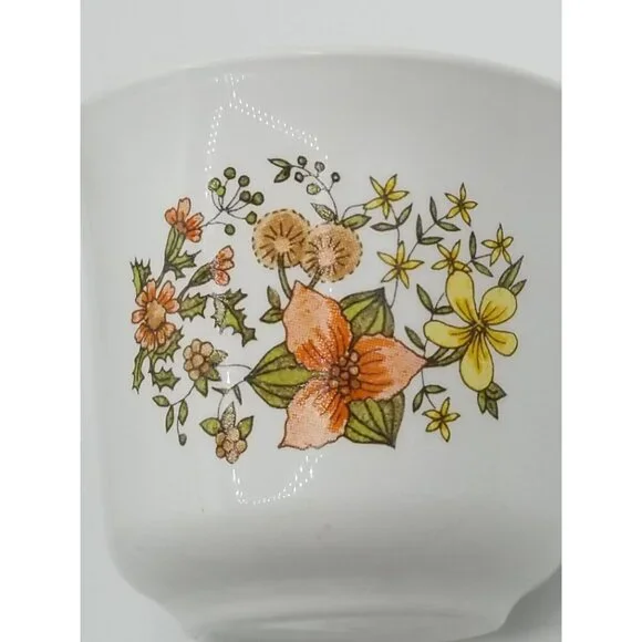 1970s Corelle Corning Indian Summer Coffee Mug Cup Floral Set of 4 - Picture 2 of 9